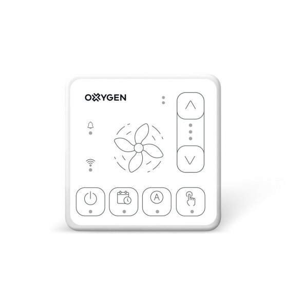 Oxygen rekuperatoriaus Easy pultas su WiFi ir Bluetooth Baltas 1