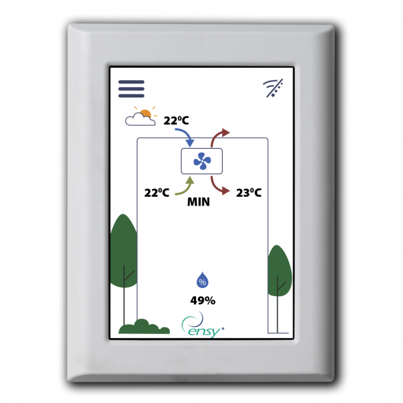 Rotacinis rekuperatorius ENSY InoVent AHU-300BV (Kairinis) 1